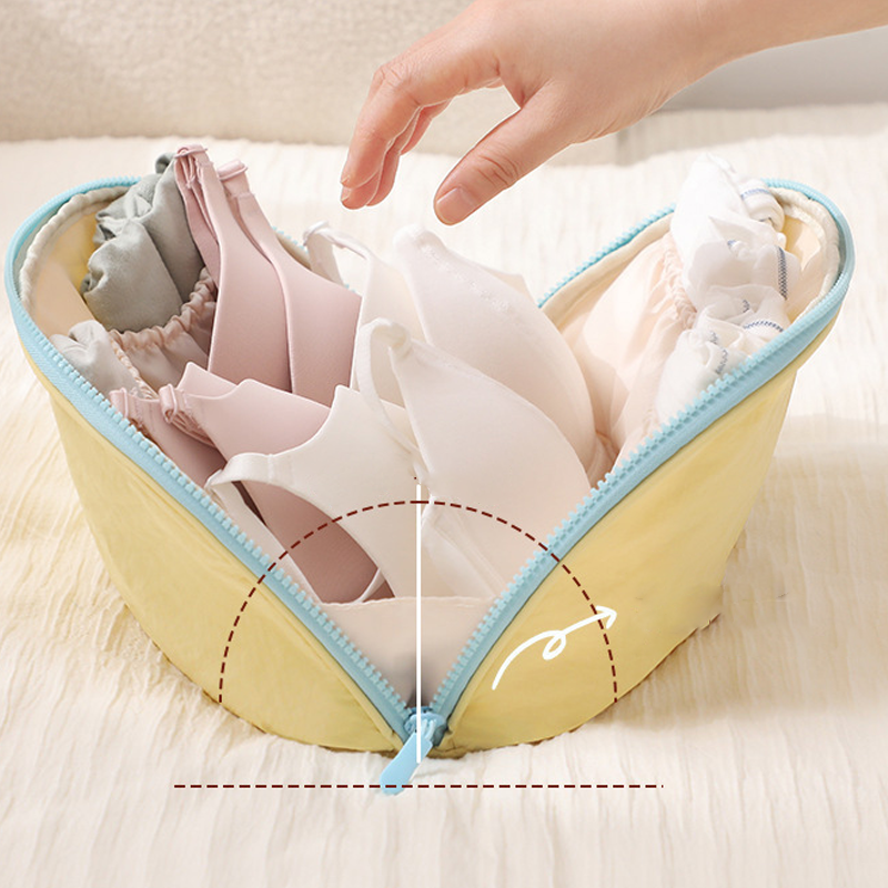 🧳💕 Portable Underwear Travel Organizer – Separate Storage for Bras, Panties & Socks