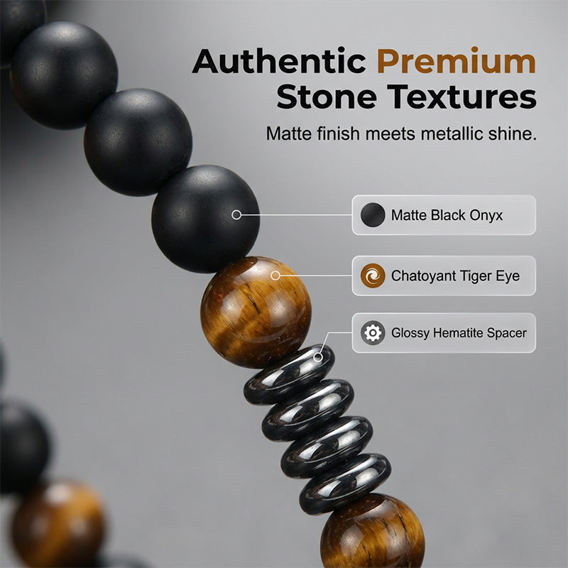 Modern Beaded Cross Pendant Necklace for Men