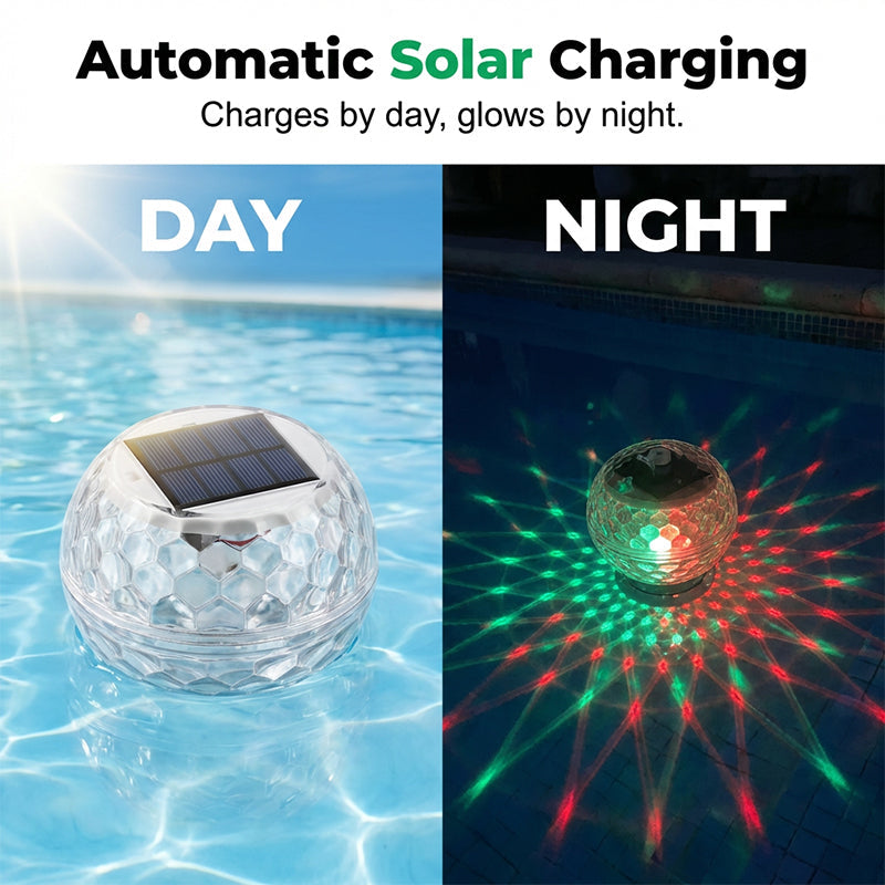 Solar-Powered Floating Pool Lights