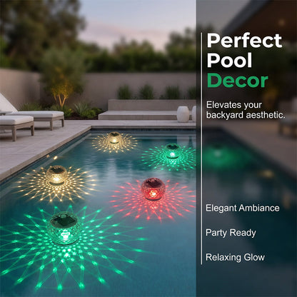 Solar-Powered Floating Pool Lights