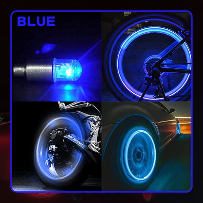 ⏳Time-Limited Special⏰Waterproof LED Wheel Lights – Multi-color & easy snap-on – USB rechargeable, perfect for bikes, scooters or wheelchairs – enhances night safety and style 🌙