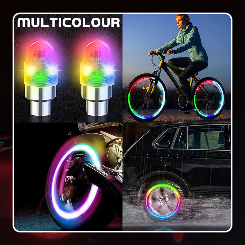 ⏳Time-Limited Special⏰Waterproof LED Wheel Lights – Multi-color & easy snap-on – USB rechargeable, perfect for bikes, scooters or wheelchairs – enhances night safety and style 🌙