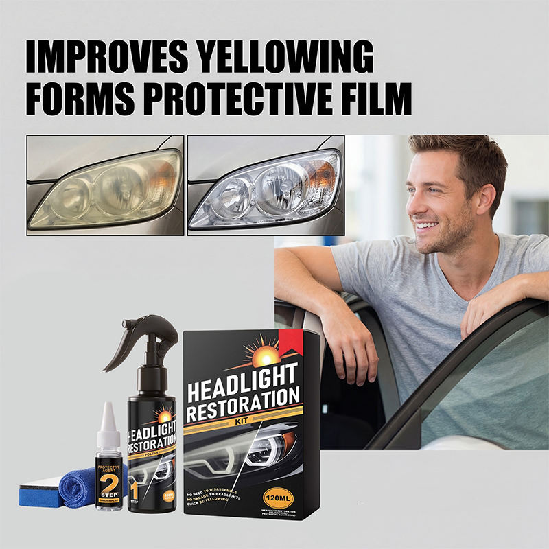 Professional Headlight Cleaner and Restorer Kit