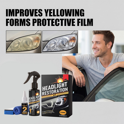 Professional Headlight Cleaner and Restorer Kit
