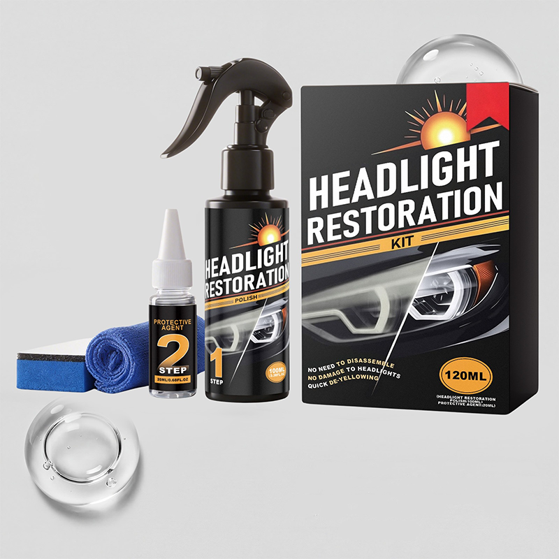 Professional Headlight Cleaner and Restorer Kit