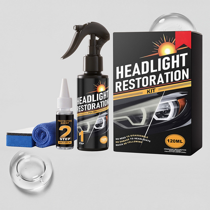 Professional Headlight Cleaner and Restorer Kit