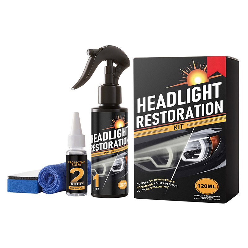 Professional Headlight Cleaner and Restorer Kit