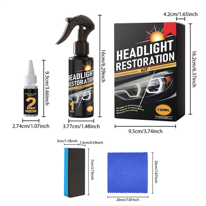 Professional Headlight Cleaner and Restorer Kit