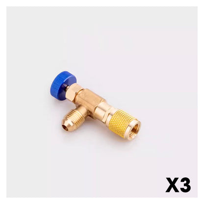 HVAC Refrigerant Charging Safety Valves