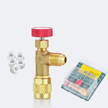 HVAC Refrigerant Charging Safety Valves