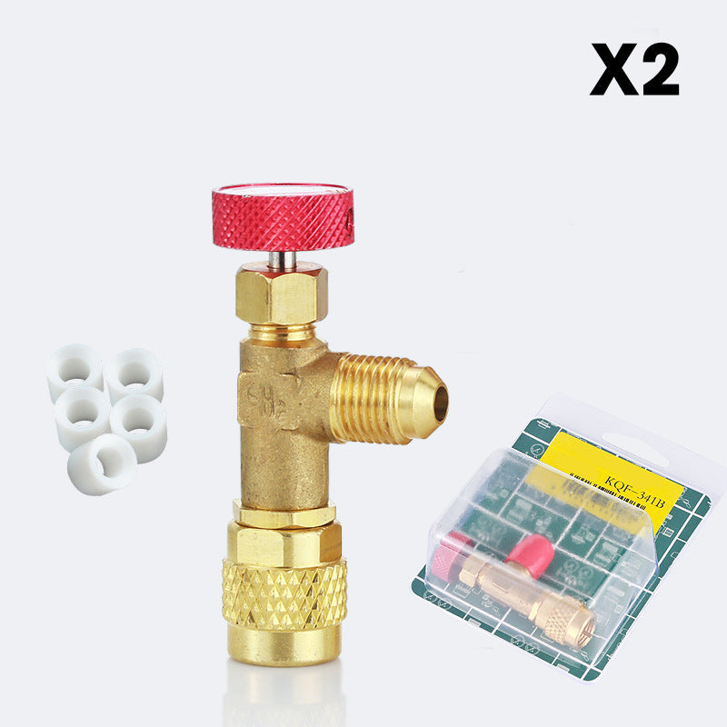 HVAC Refrigerant Charging Safety Valves