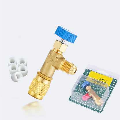 HVAC Refrigerant Charging Safety Valves