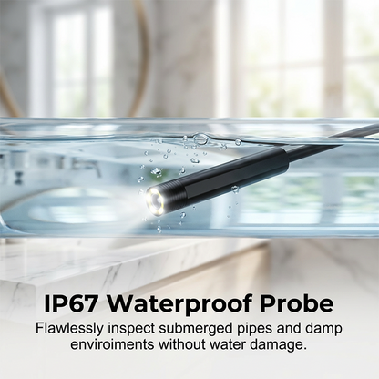 Waterproof Industrial Endoscope Camera with 4.3" IPS Screen