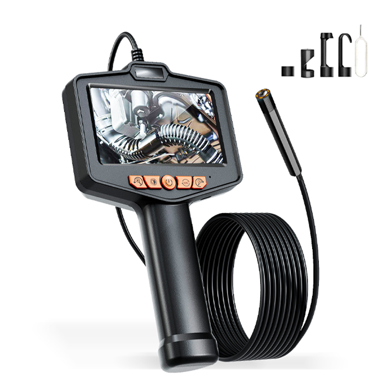 Waterproof Industrial Endoscope Camera with 4.3" IPS Screen