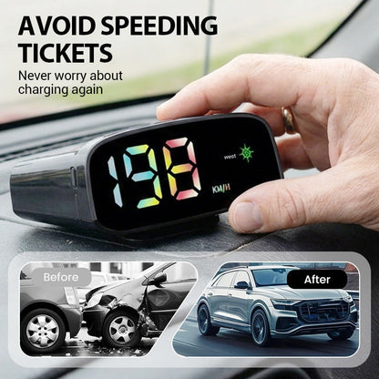 ⏳Time-Limited Special⏰Solar-Powered Car HUD Speedometer