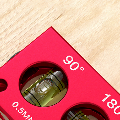 Heavy-Duty Pocket Level with Sliding Ruler