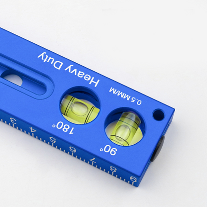 Heavy-Duty Pocket Level with Sliding Ruler