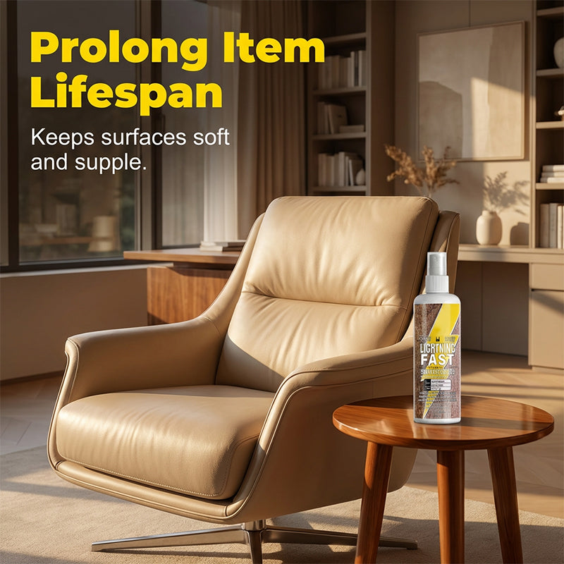 🥳2026 HOT SALE🥳💞50K+ SOLD! 🧴✨ 50% OFF! Professional Leather & Fabric Cleaner – instantly lifts deep stains & dirt, no greasy residue. Protects premium finishes. Includes towel. Floral/Herbal scent! 🛋️💪