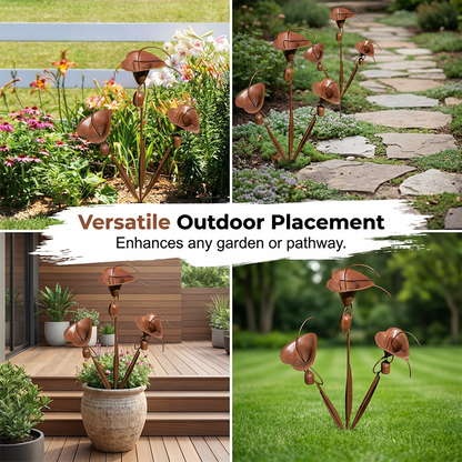 ⏳Time-Limited Special⏰Calla Lily Garden Stake with Bell Chimes