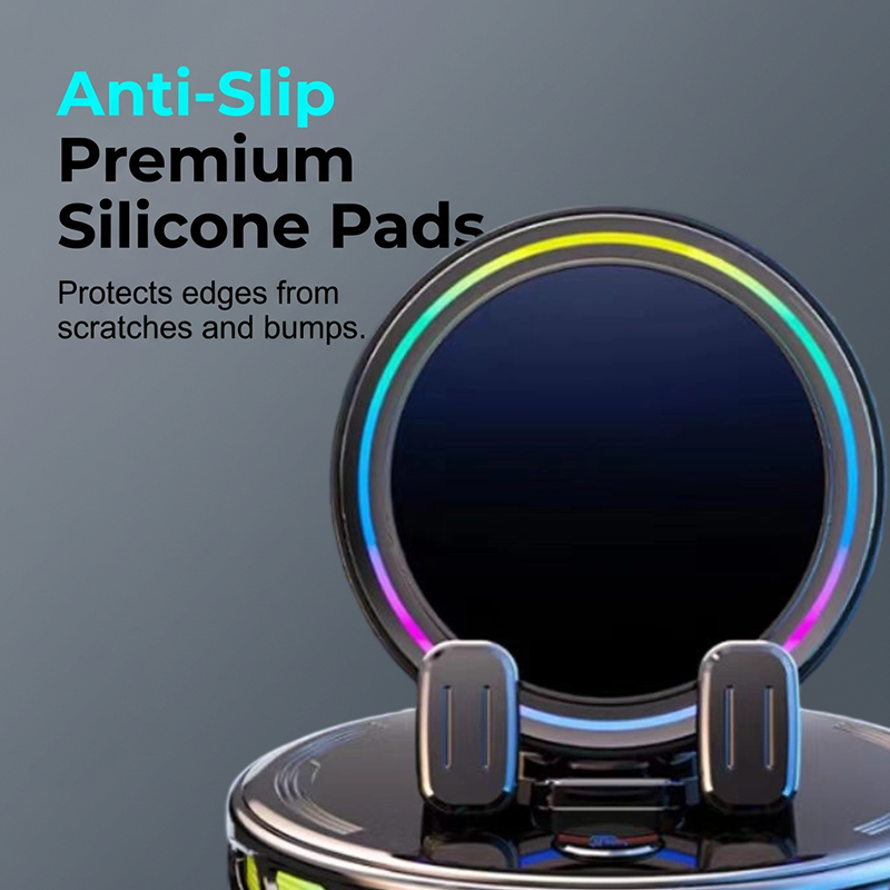 ⏳Time-Limited Special⏰RGB Car Phone Mount – Auto-Clamping & Wireless Charging – Safe One-Hand Driving 🚗