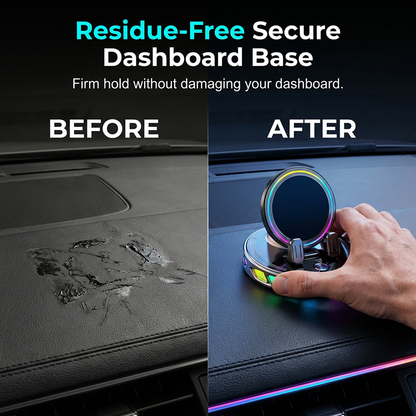⏳Time-Limited Special⏰RGB Car Phone Mount – Auto-Clamping & Wireless Charging – Safe One-Hand Driving 🚗