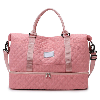 Large Capacity Travel Bag Set with Wet and Dry Separation
