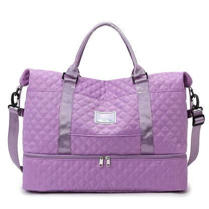 Large Capacity Travel Bag Set with Wet and Dry Separation