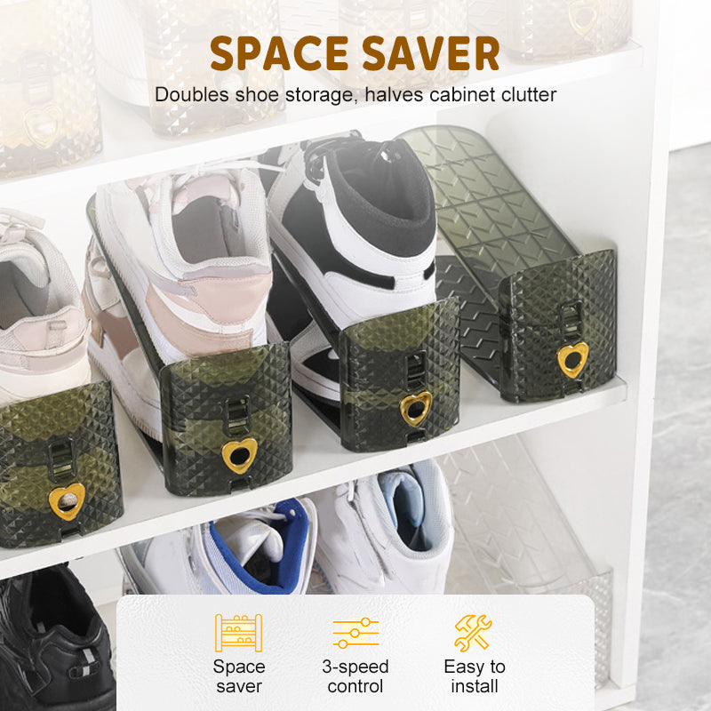 Adjustable Double-Layer Shoe Storage Rack