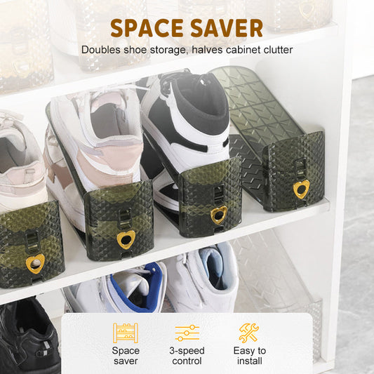 Adjustable Double-Layer Shoe Storage Rack