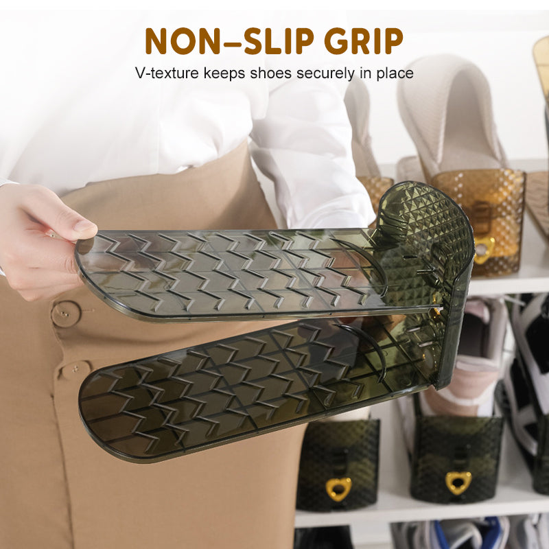 Adjustable Double-Layer Shoe Storage Rack