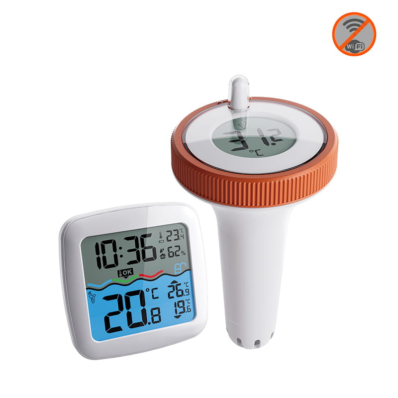 Digital Thermometer Wireless Pool Thermometer Floating Easy-To-Read