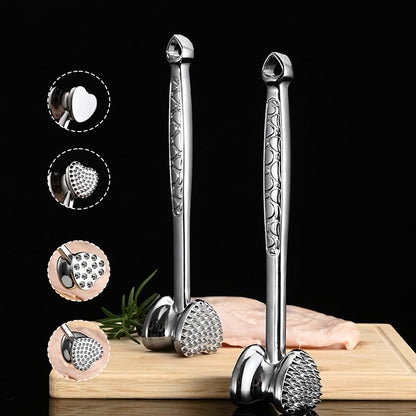 All-in-One Dual-Sided Mallet for Tenderizing Meat