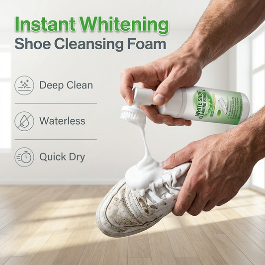 Water-Free Shoe Cleaner Foam with Brush