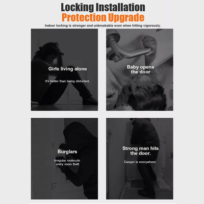 ❄️Summerfresh 50% OFF!🏡Door Reinforcement Security Lock – Inside-Only Secondary Latch for Compatible Inward-Opening Doors