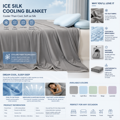 Reversible Cooling Summer Quilt
