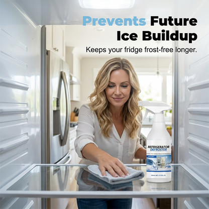 🥳2026 HOT SALE🥳💞50K+ SOLD!❄️💨 50% OFF! Rapid Refrigerator Defroster Spray – Instant frost melting, no scraping. Food safe, easy spray. Save time & energy. 🧊✨