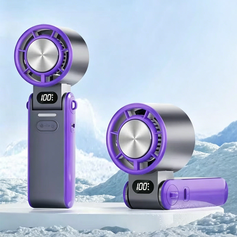 Portable 3-in-1 Cooling Fan with Digital Display