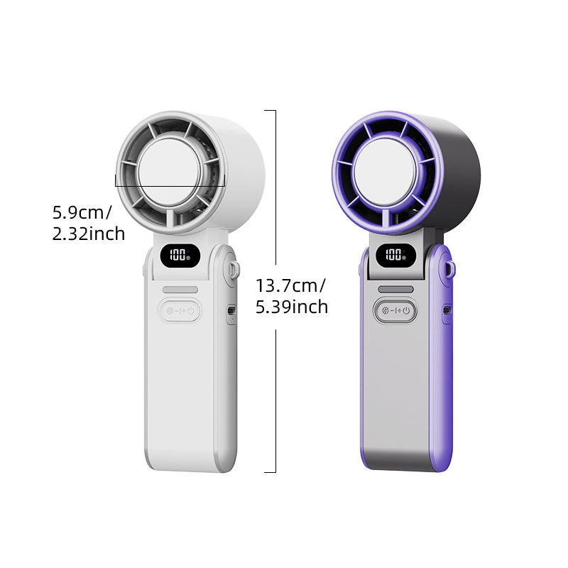 Portable 3-in-1 Cooling Fan with Digital Display