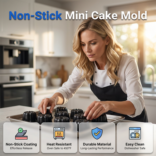 Carbon Steel Mini Pumpkin-Shaped Cake Mold