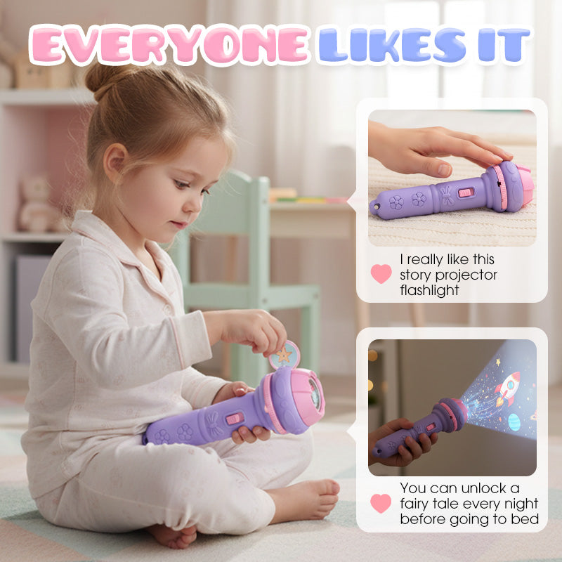🔥LAST DAY SALE 49% OFF🎁 Early Education Projector Torch for Kids