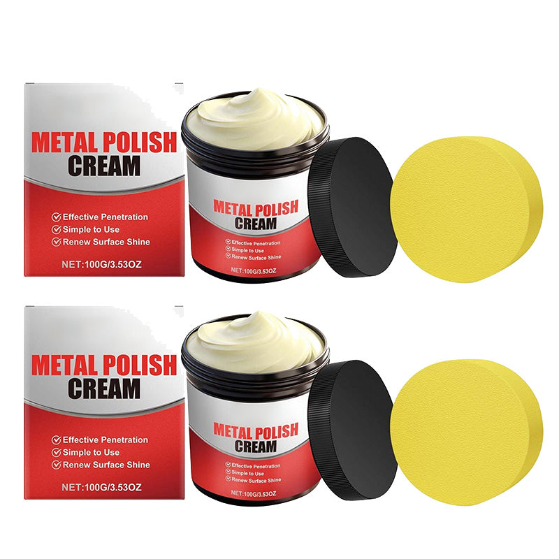 🥳2026 HOT SALE🥳💞50K+ SOLD!✨🧼 50% OFF! Metal Polish Cream – Instantly removes rust & tarnish. Restores mirror shine on copper, brass & stainless steel. A kitchen hero! 💪🔪