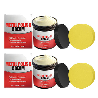 🥳2026 HOT SALE🥳💞50K+ SOLD!✨🧼 50% OFF! Metal Polish Cream – Instantly removes rust & tarnish. Restores mirror shine on copper, brass & stainless steel. A kitchen hero! 💪🔪