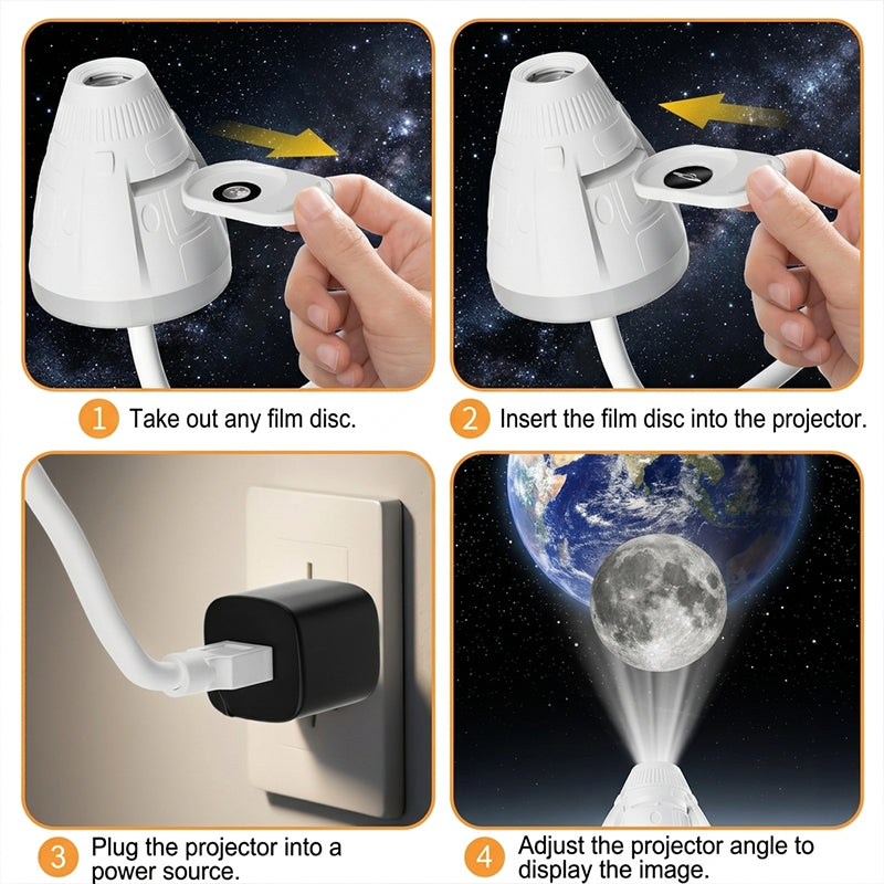 Immersive Planetarium Projector for Bedroom Atmosphere
