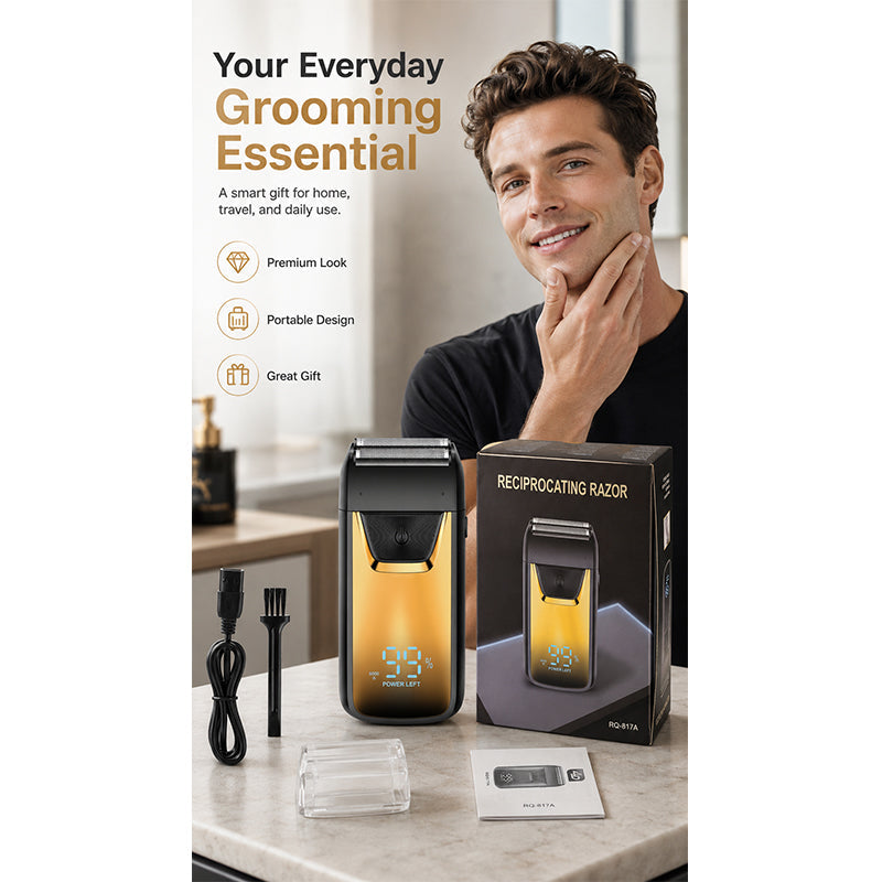 Mini Portable Electric Shaver with LED Display