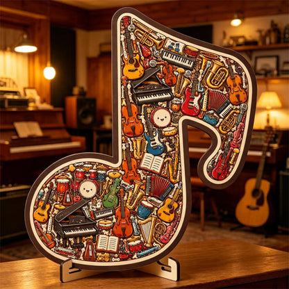🎼⌛Limited-time offer-Wooden Musical Note Jigsaw Puzzle