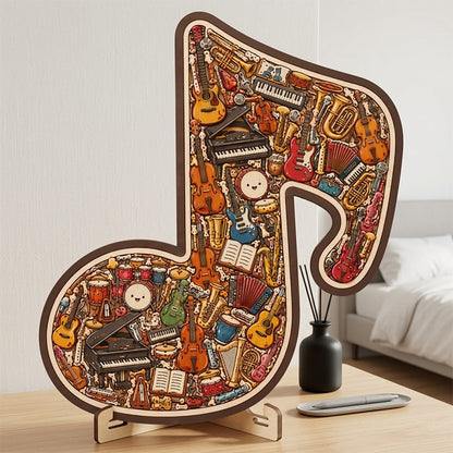 🎼⌛Limited-time offer-Wooden Musical Note Jigsaw Puzzle