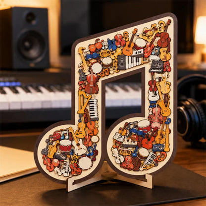 🎼⌛Limited-time offer-Wooden Musical Note Jigsaw Puzzle