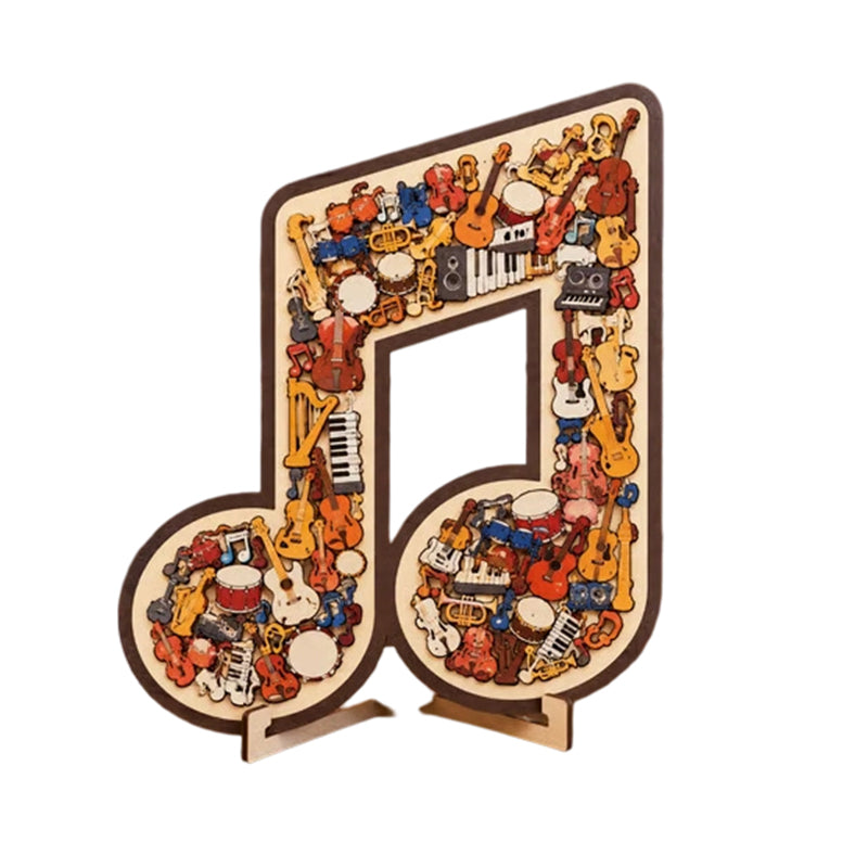 🎼⌛Limited-time offer-Wooden Musical Note Jigsaw Puzzle