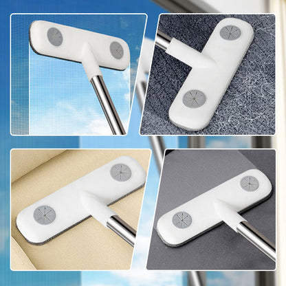 Cleaning Brush with Telescopic Rod for Window Screens