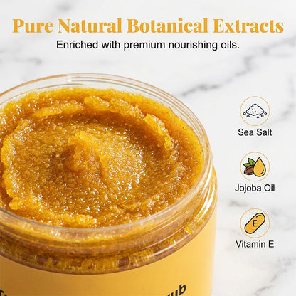 Brightening Turmeric Body Scrub – Gentle Exfoliation, Radiant Glow